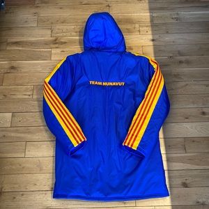 Adidas Long Winter Jacket (Team Nunavut). Men’s size Med., brand new condition.